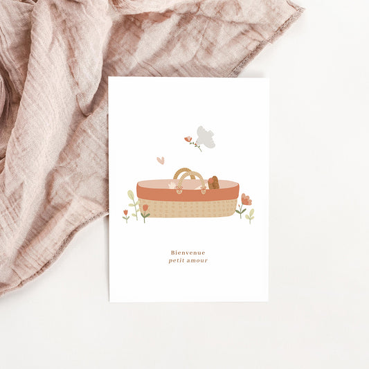 Carte Joli couffin fille