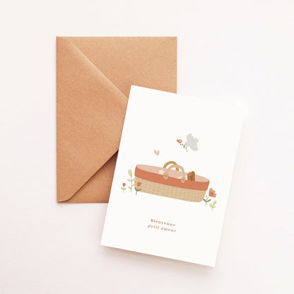Carte Joli couffin fille