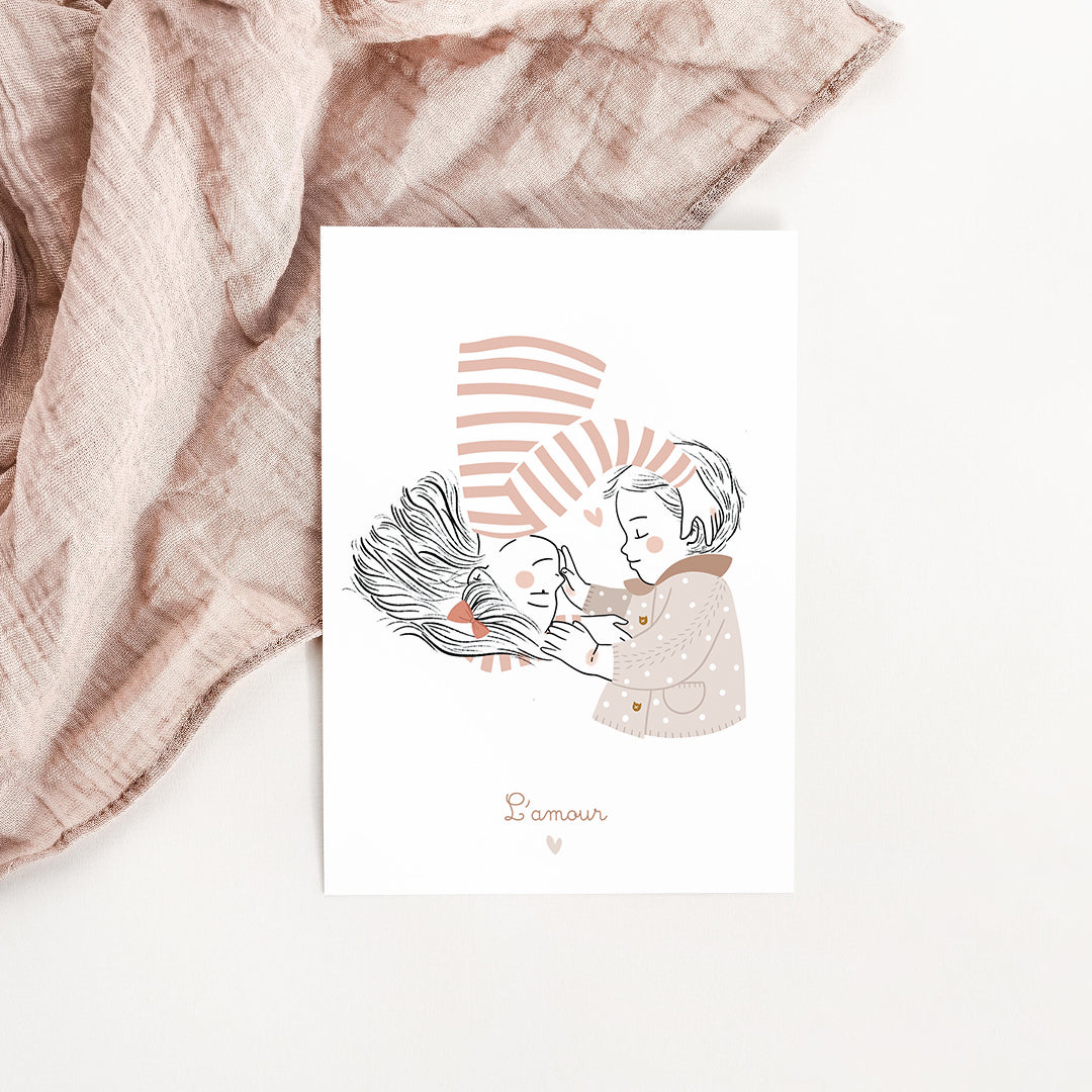 Carte Câlin de grande-soeur