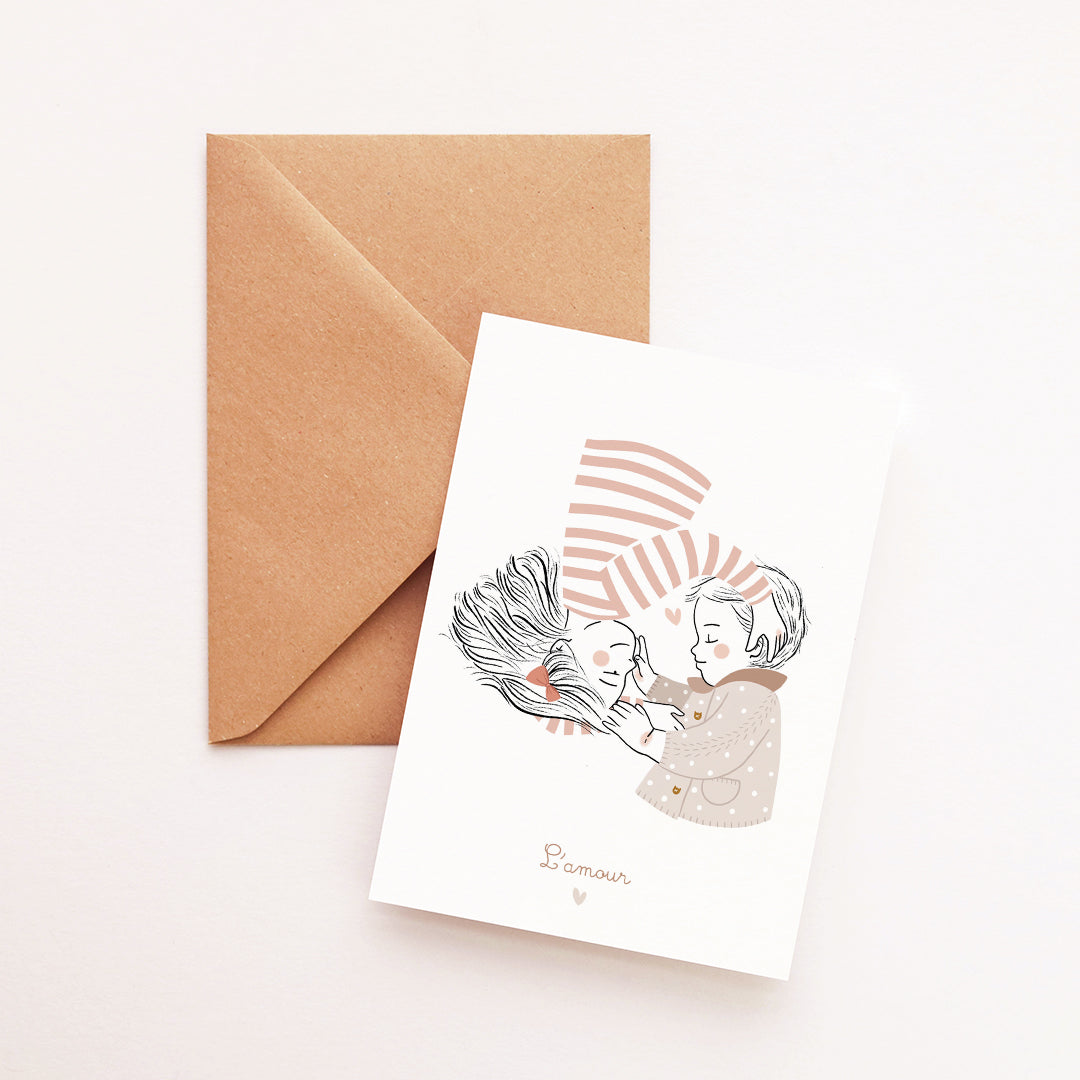 Carte Câlin de grande-soeur