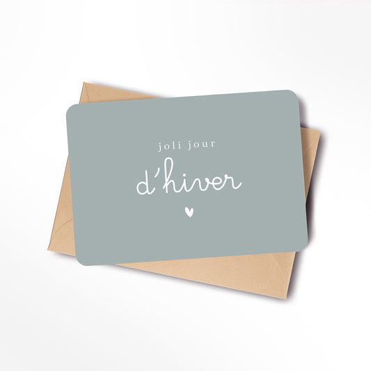 Carte Joli jour d'hiver