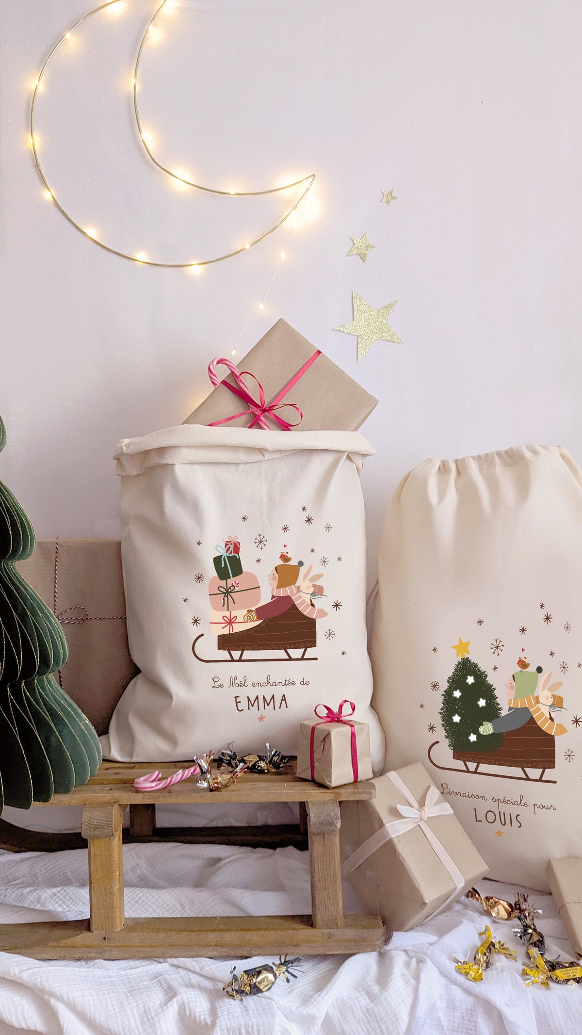 Hotte Luge de Noël