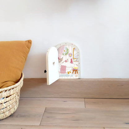 Illustration Petite Porte Magique / Fairy Door / Bain - Atelier Vingt Huit