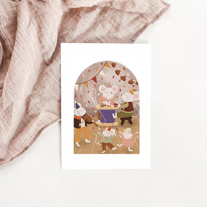 Illustration Petite Porte Magique / Fairy Door / Bal d'automne - Atelier Vingt Huit