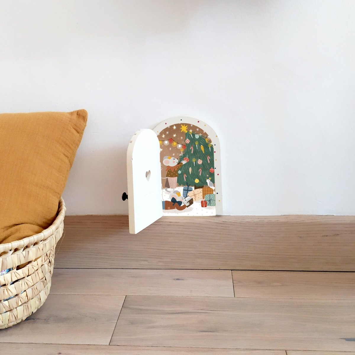 Illustration Petite Porte Magique / Fairy Door / Noël féerique - Atelier Vingt Huit