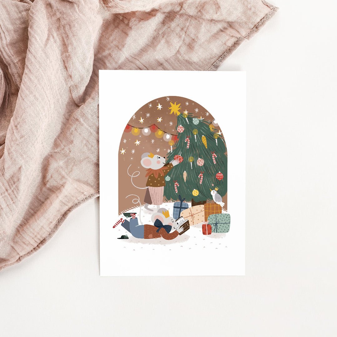 Illustration Petite Porte Magique / Fairy Door / Noël féerique - Atelier Vingt Huit
