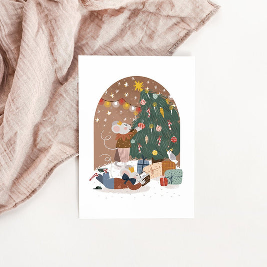 Illustration Petite Porte Magique / Fairy Door / Noël féerique - Atelier Vingt Huit