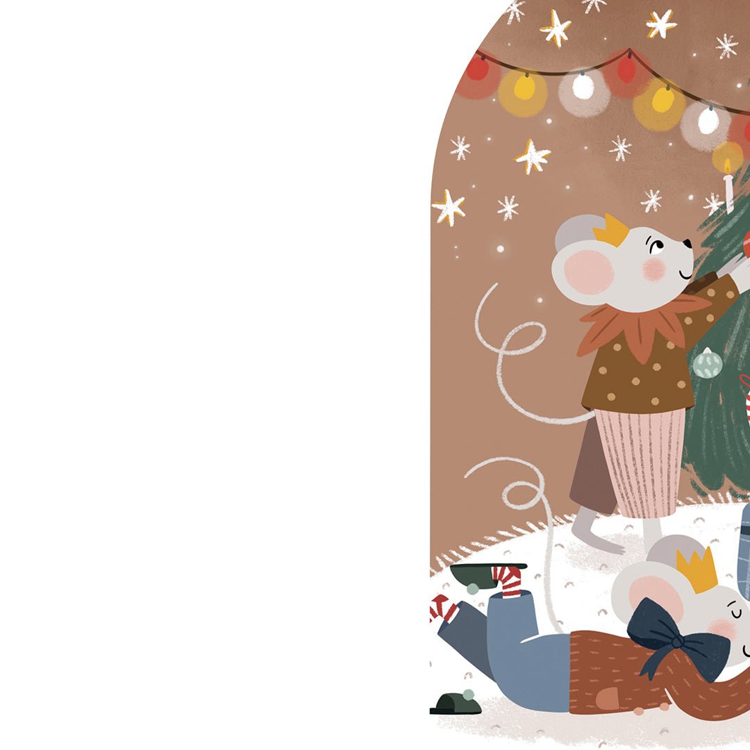 Illustration Petite Porte Magique / Fairy Door / Noël féerique - Atelier Vingt Huit