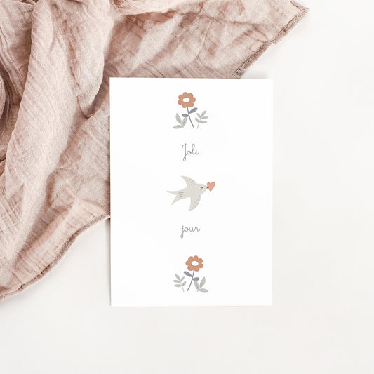 Carte Joli jour de printemps