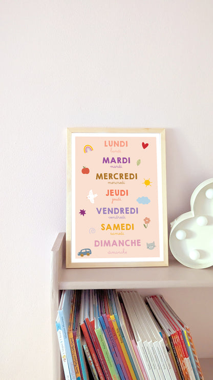 Affiche - Jours de la semaine