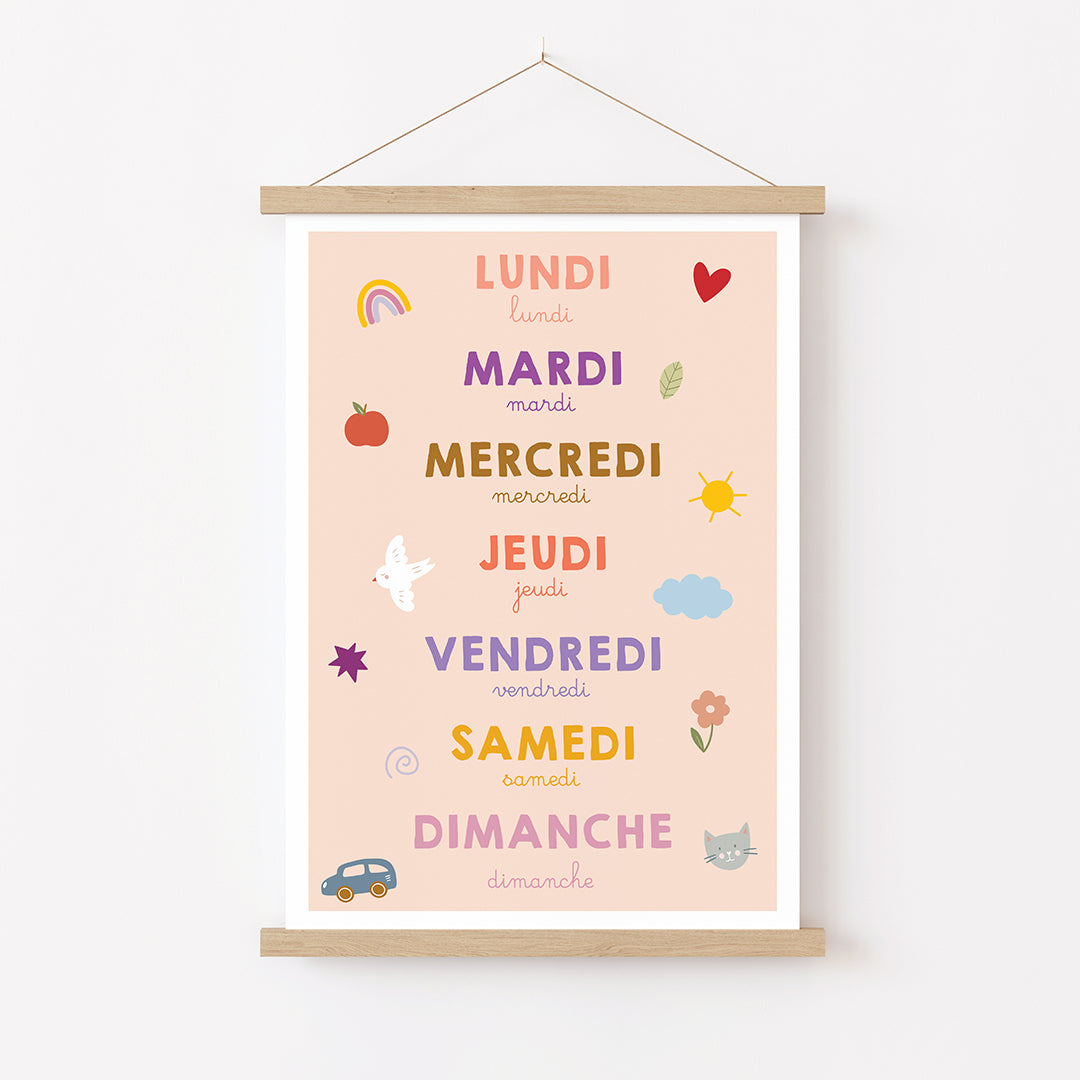 Affiche - Jours de la semaine