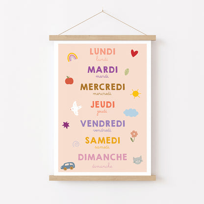 Affiche - Jours de la semaine