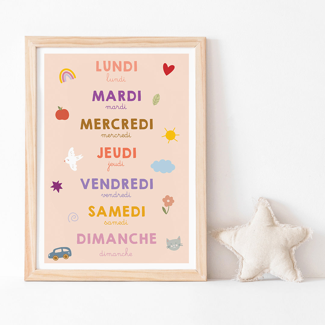 Affiche - Jours de la semaine