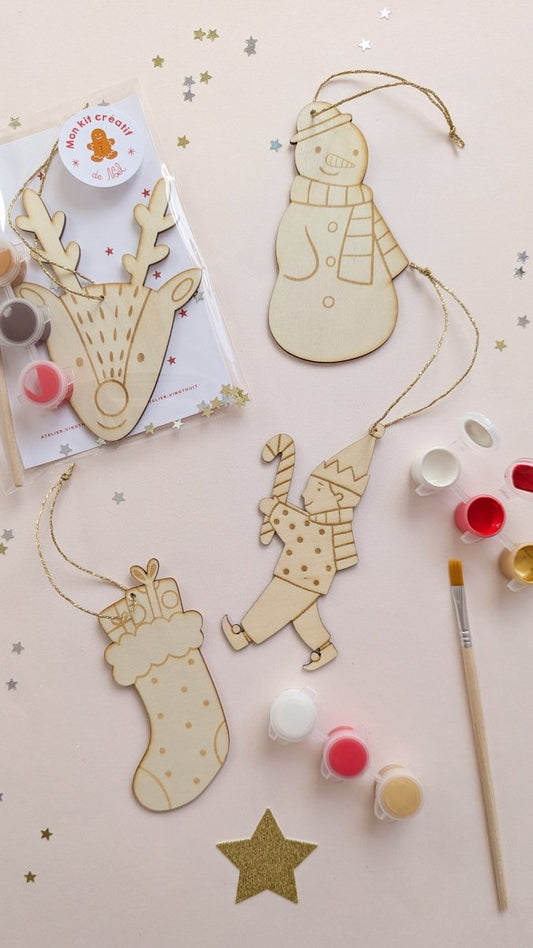 Kit créatif - Lutin de Noël - Atelier Vingt Huit