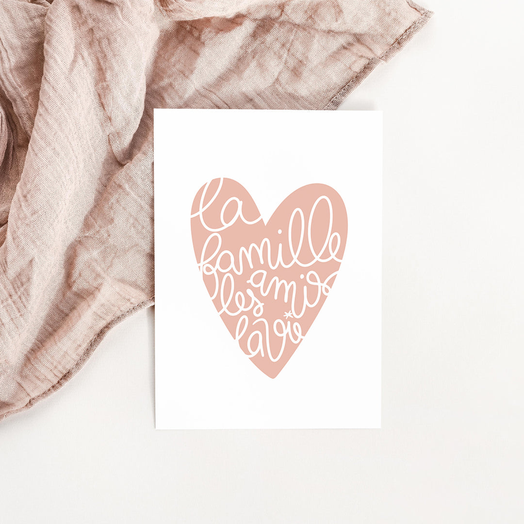 Carte La famille, les amis