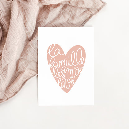 Carte La famille, les amis