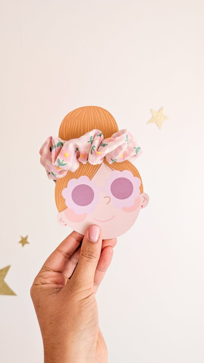 Le chouchou Vichy fleuri - Atelier Vingt Huit
