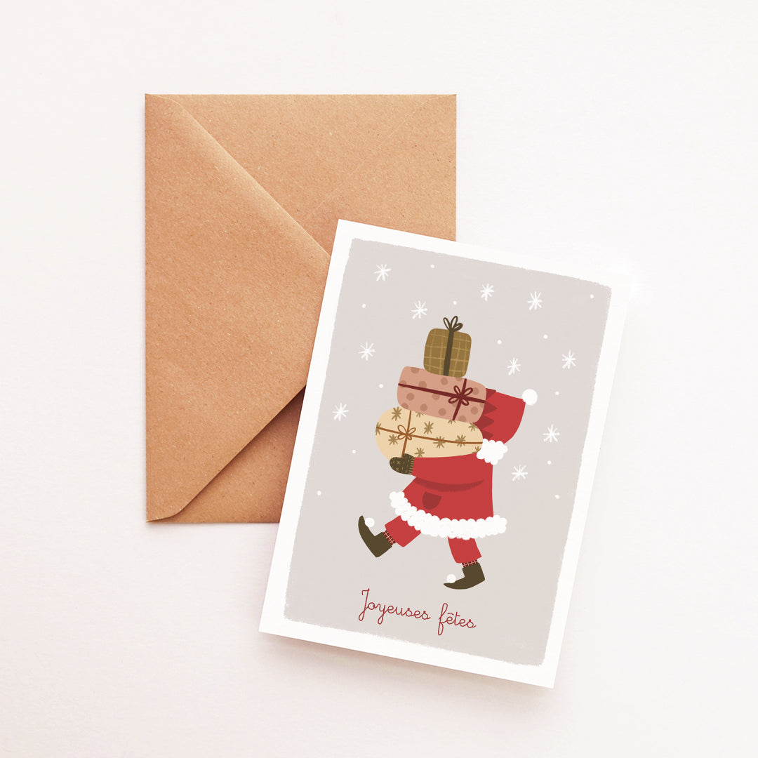 Carte Lutin de Noël