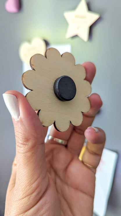 Magnet en bois cadeau Merci Maîtresse, Atsem, Nounou - Atelier Vingt Huit