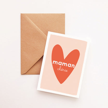 Carte Coeur Maman d'amour