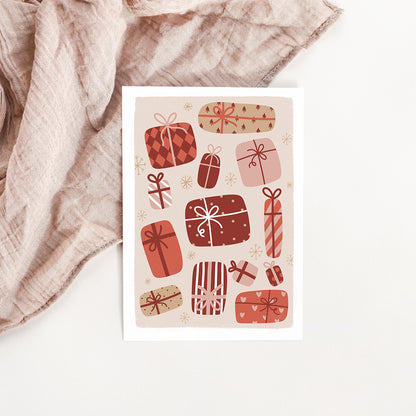 Carte Pêle-mêle de cadeaux