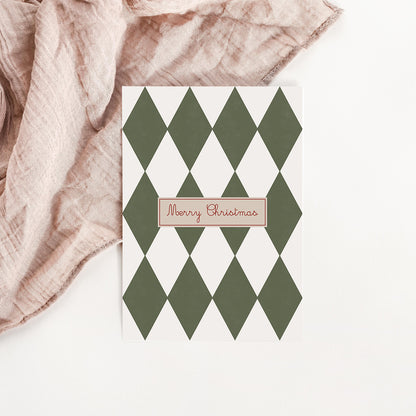 Carte Merry Christmas chic