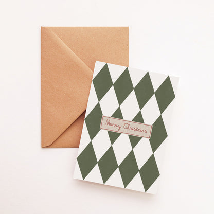 Carte Merry Christmas chic