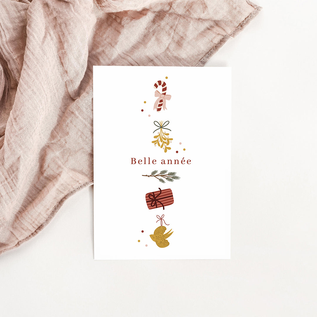 Carte Belle année