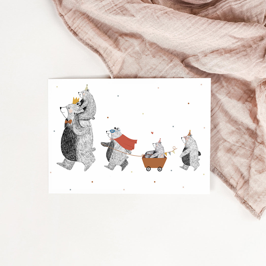 Carte Anniversaire des ours