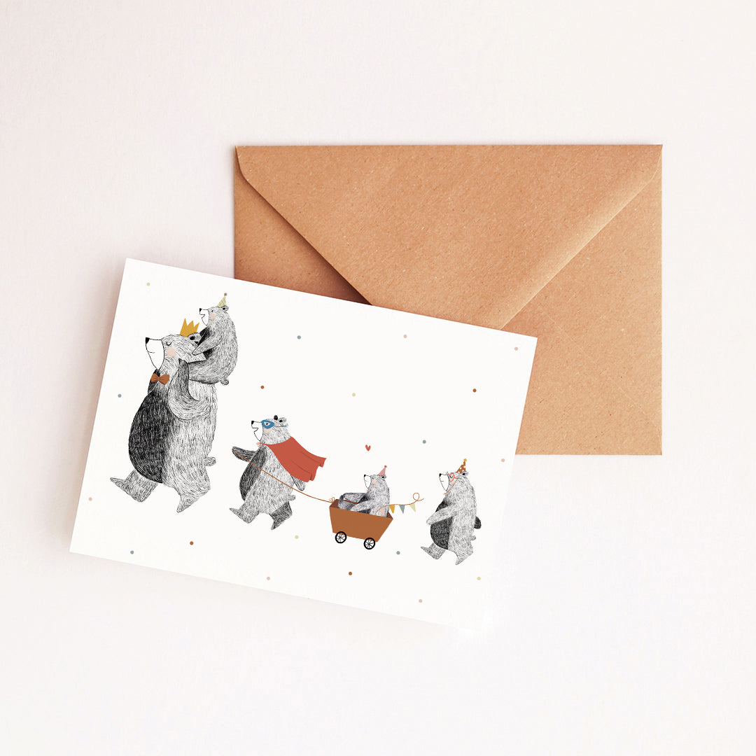 Carte Anniversaire des ours