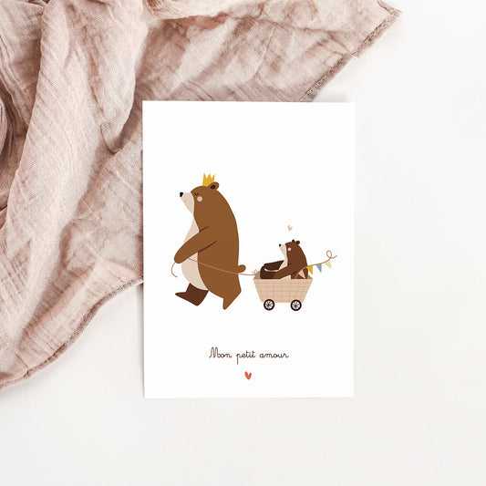 Carte Ourson en vadrouille