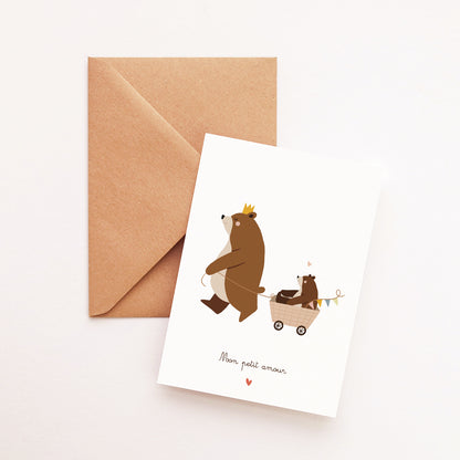 Carte Ourson en vadrouille