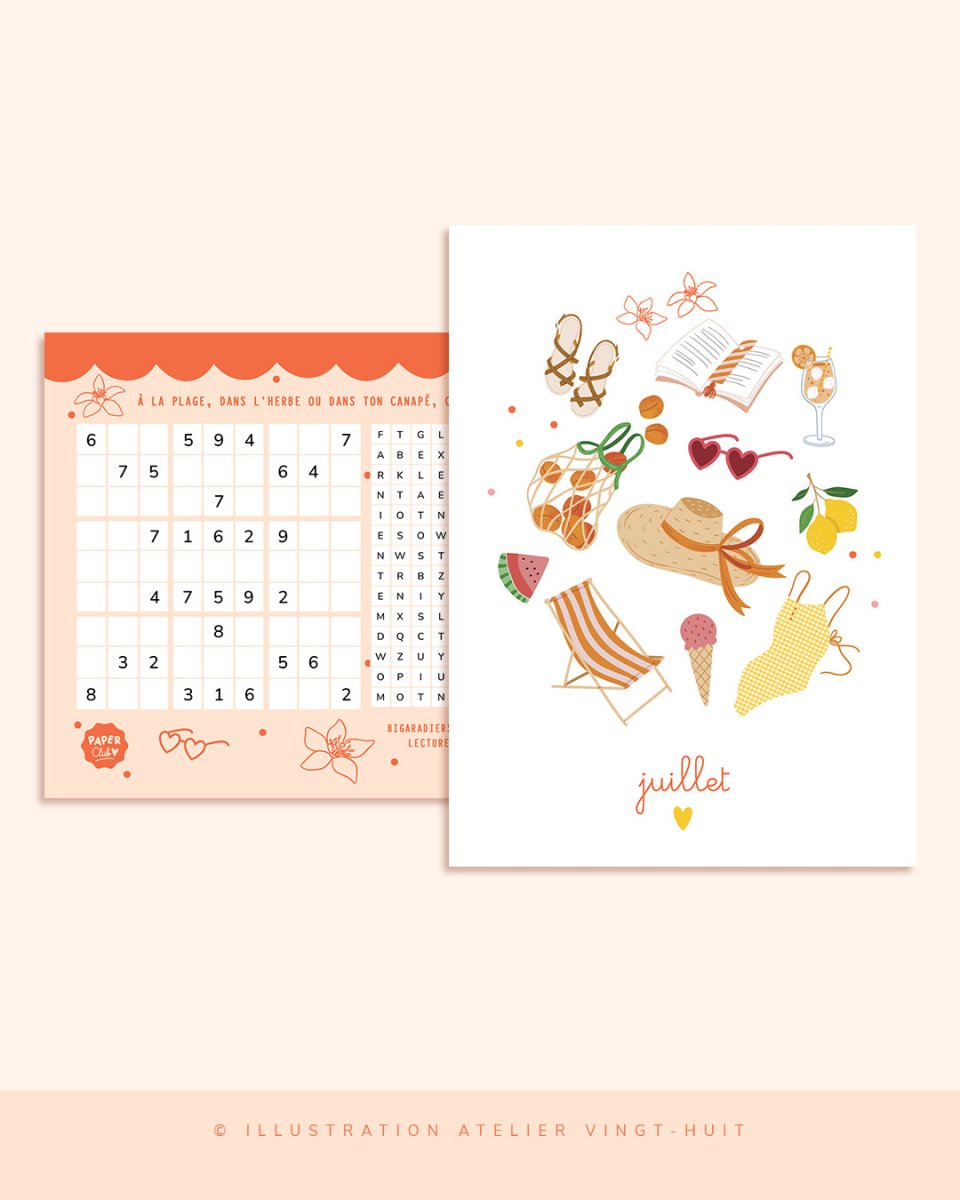Paper Club : Juillet - Atelier Vingt Huit