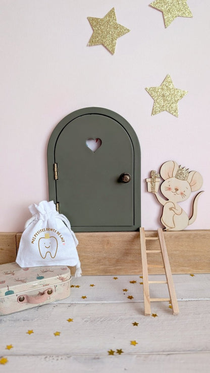 Petite Porte de souris / Fairy Door - Kaki - Atelier Vingt Huit