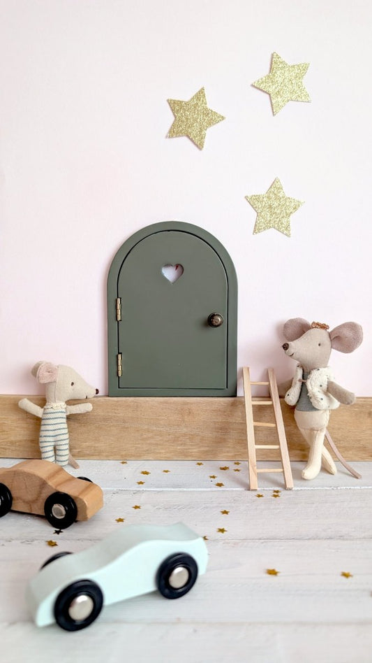 Petite Porte de souris / Fairy Door - Kaki - Atelier Vingt Huit