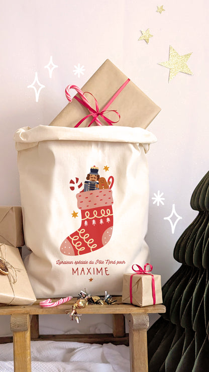 Hotte Chaussette de Noël