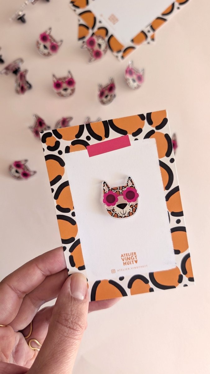 Pin's Léopard - Atelier Vingt Huit