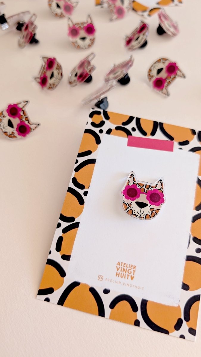 Pin's Léopard - Atelier Vingt Huit