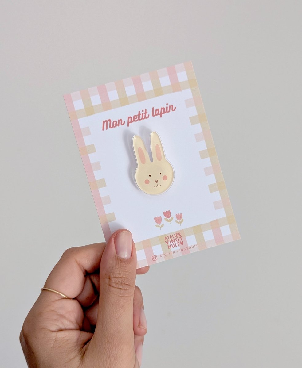 Pin's Mon petit lapin - Atelier Vingt Huit