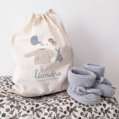 Pochon de Naissance - La tenue de bébé - Atelier Vingt Huit
