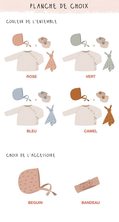 Pochon de Naissance - La tenue de bébé - Atelier Vingt Huit