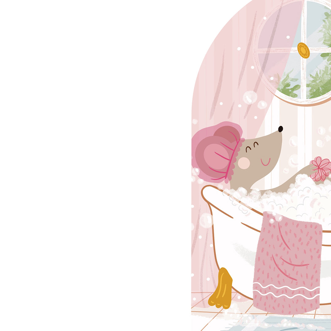 Illustration Petite Porte Magique / Fairy Door / Bain