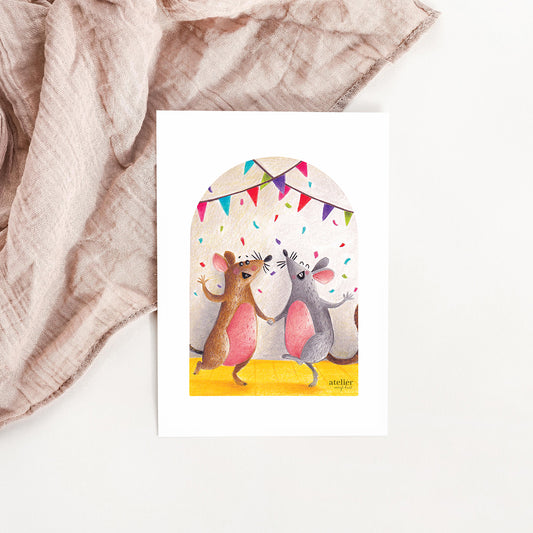 Illustration Petite Porte Magique / Fairy Door / Fête