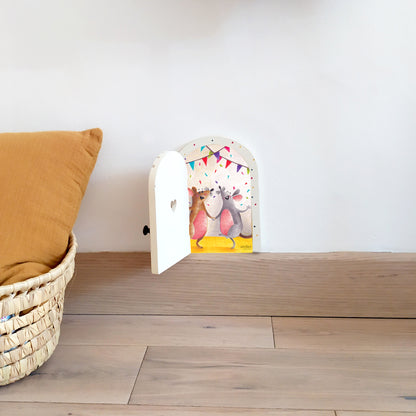 Illustration Petite Porte Magique / Fairy Door / Fête