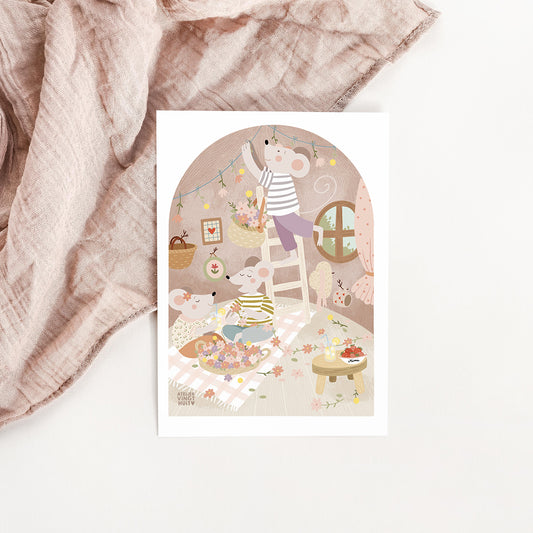 Illustration Petite Porte Magique / Fairy Door / Printemps