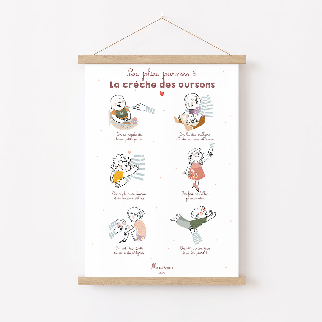 Affiche Merci Nounou / Crèche