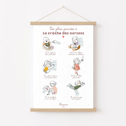 Affiche Merci Nounou / Crèche