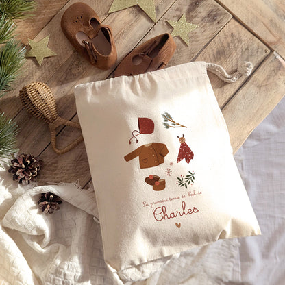 Pochon souvenir "Ma première tenue de Noël"
