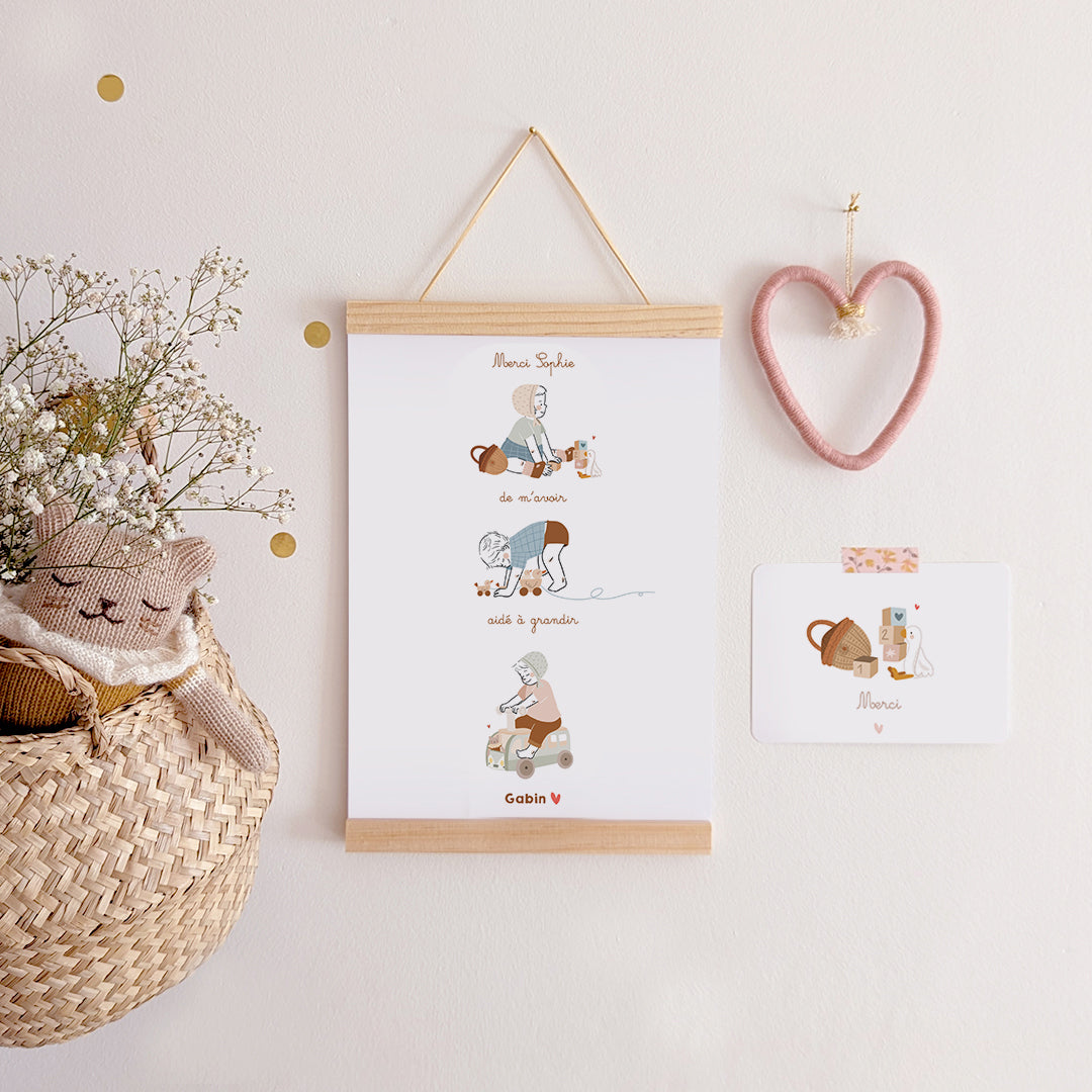 Affiche Merci Nounou / Crèche