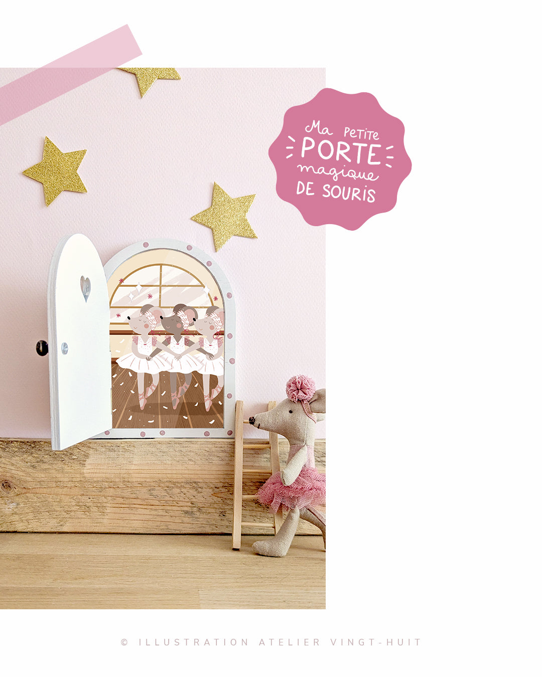 Illustration Petite Porte Magique / Fairy Door / Ballerines